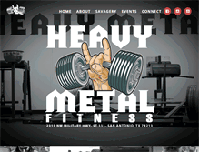 Tablet Screenshot of heavymetalfit.com